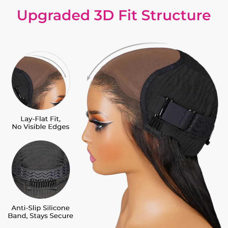 M-Cap Wear Go Kinky Curly 9x6 Pre Bleached Tiny Knots Pre-Cut HD Lace Glueless Wig