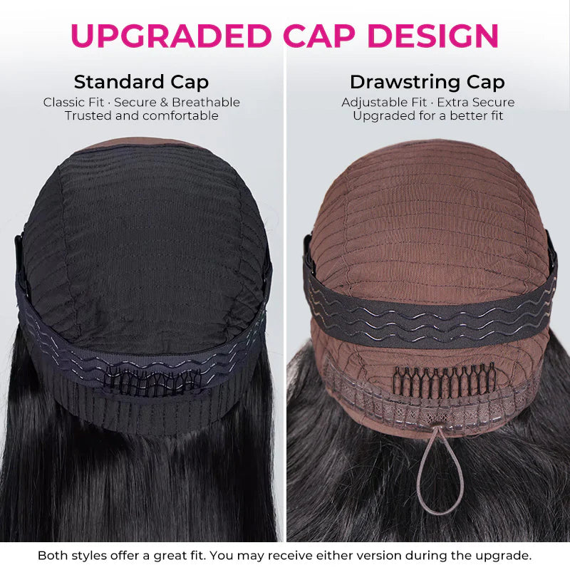 M-Cap Wear Go 9x6 Silky Straight HD/Skin Lace Glueless Wig Pre Bleached Tiny Knots Wig