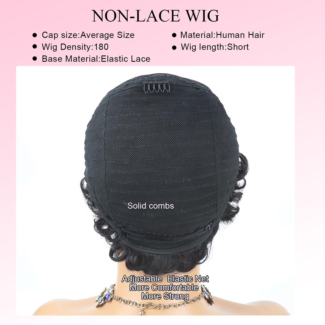 Brazilian Curly Pixie Cut Wig Human Hair Glueless Short Layered Wigs