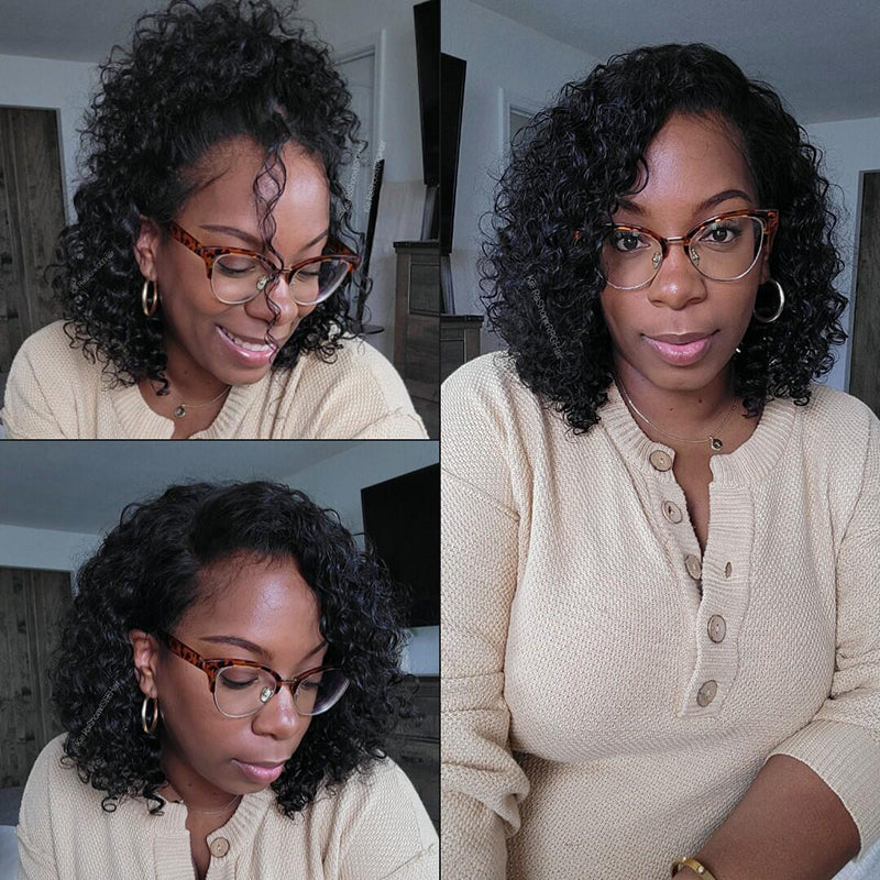 M-Cap Wear Go Water Wave 9x6 Pre-Bleached Tiny Knots Pre-Plucked HD Lace Glueless Wig