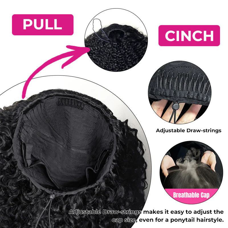 Water Wave Half Wig Invisible Hairline Beginner Friendly