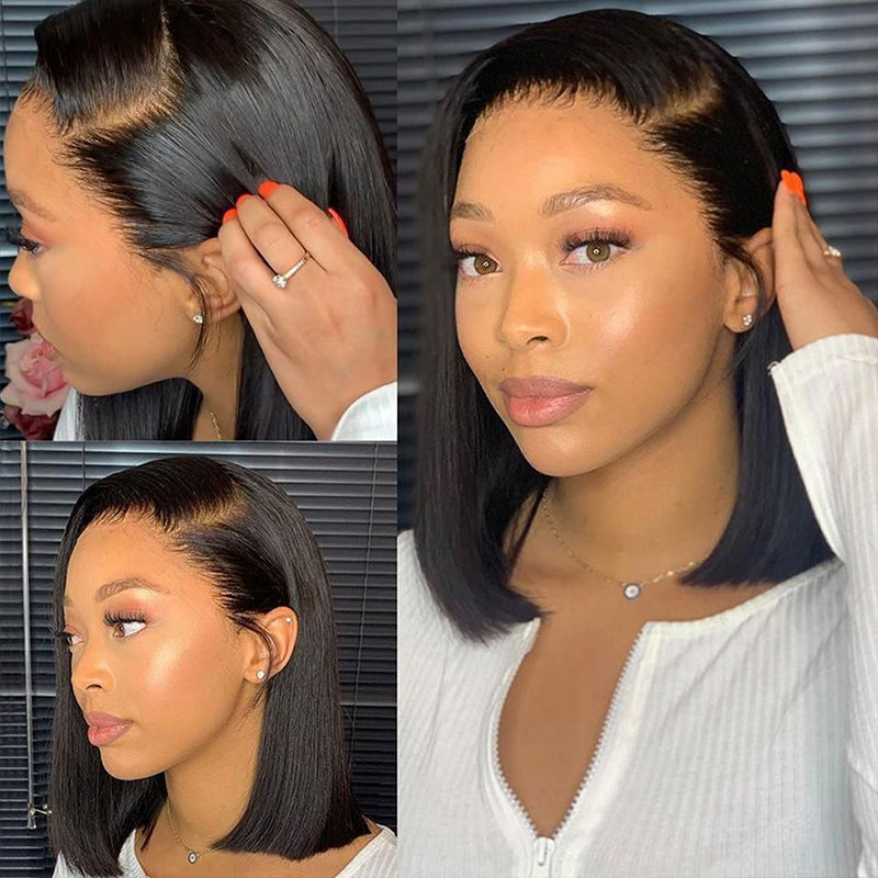 Silky Straight Melt HD Lace Short Bob Wig